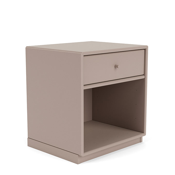 Montana Dream Nightstand med 3 cm sockel, svampbrun