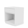 Montana Dream Nightstand avec du socle de 3 cm, nouveau blanc