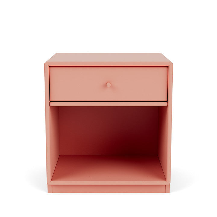 Montana Dream Nightstand avec du socle de 3 cm, rouge rhubarbe