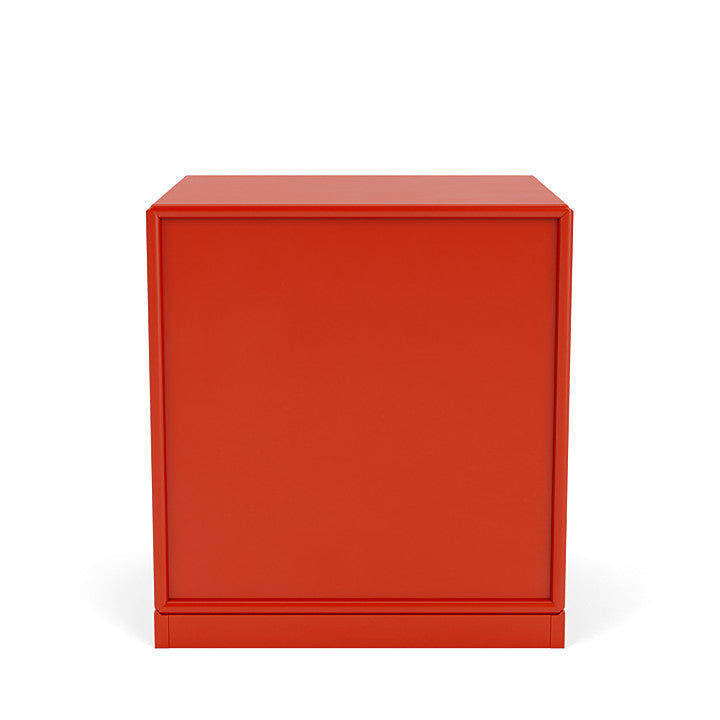 Montana Dream Nightstand avec plinthe de 3 cm, Rosehip Red