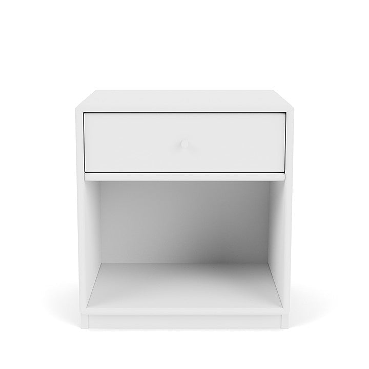 Montana Dream Nightstand með 3 cm sökkli, snjóhvítt