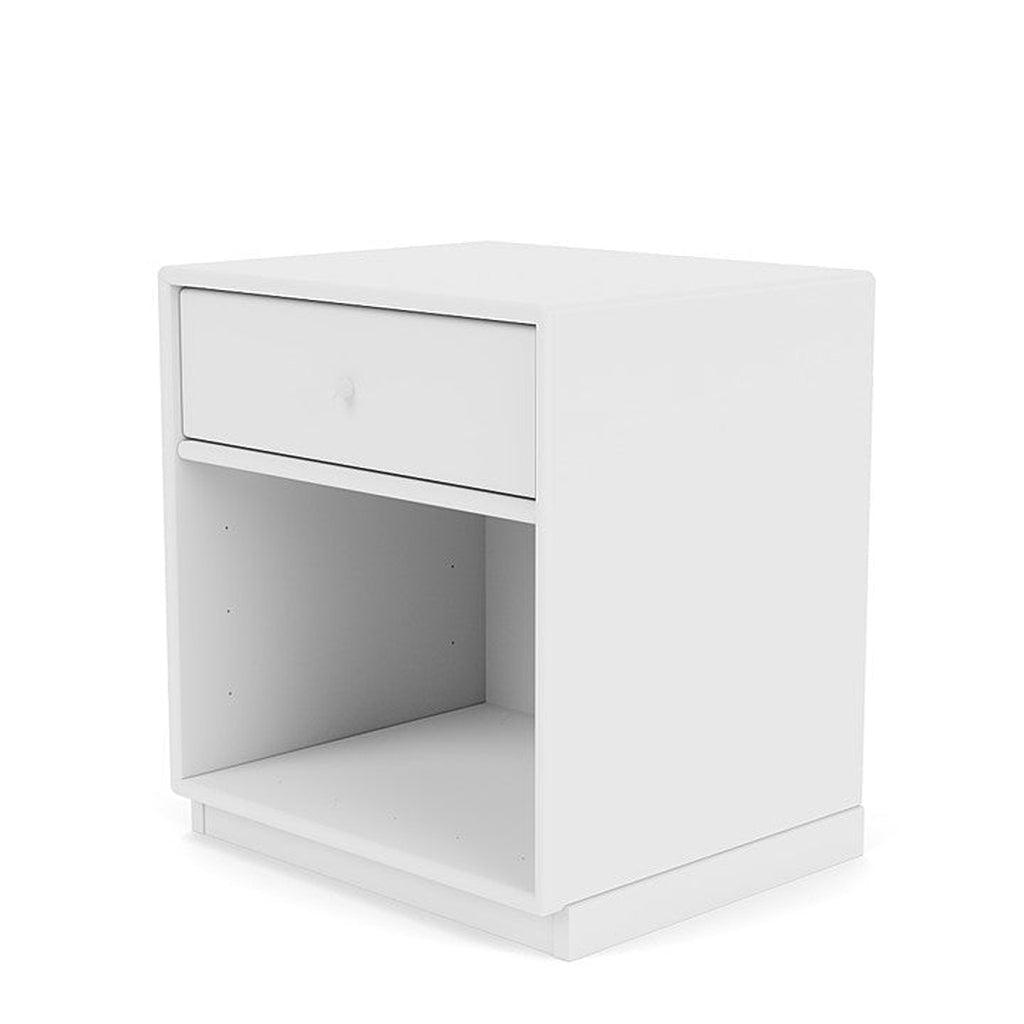 Montana Dream Nightstand með 3 cm sökkli, snjóhvítt