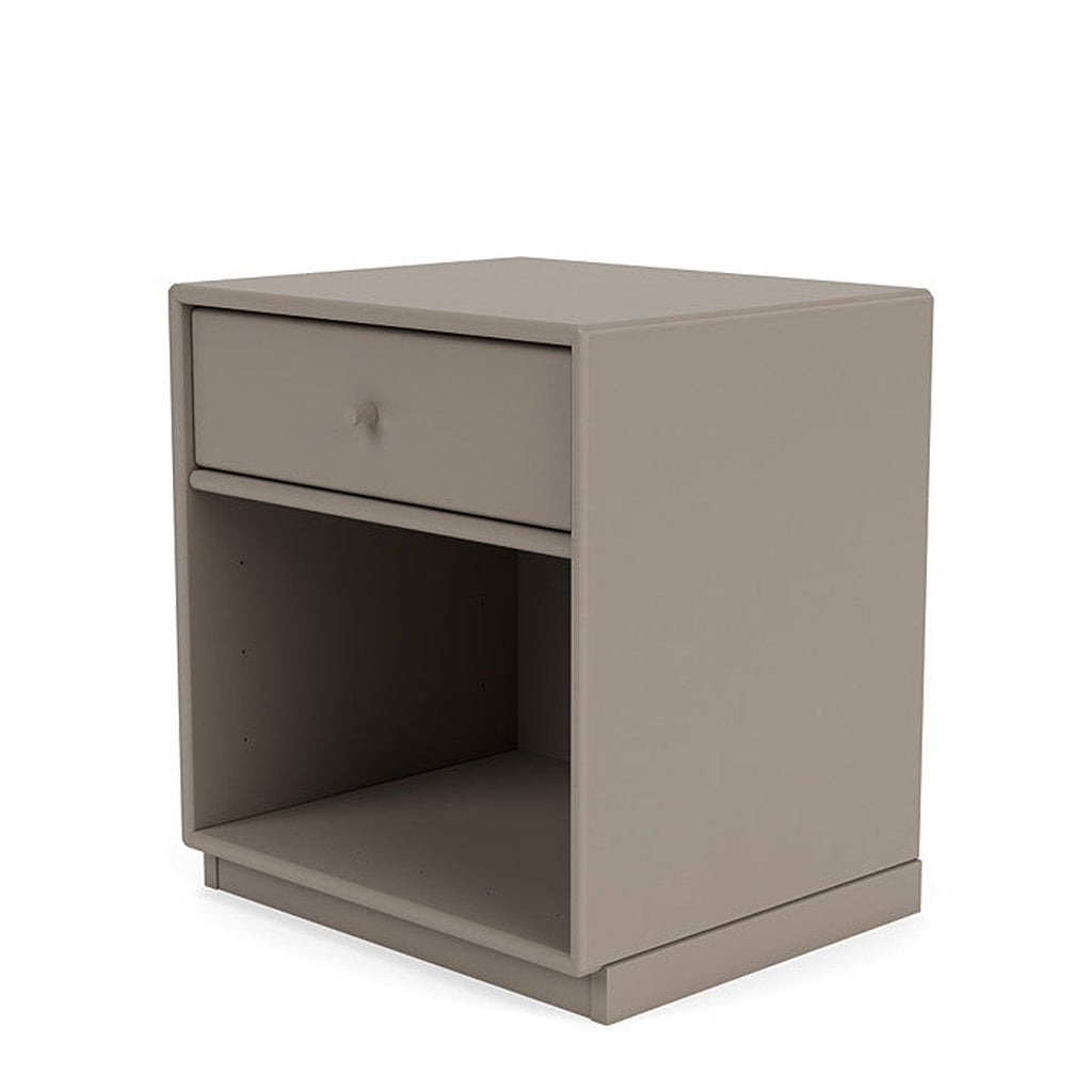 Montana Dream Nightstand með 3 cm sökkli, jarðsveppa grár