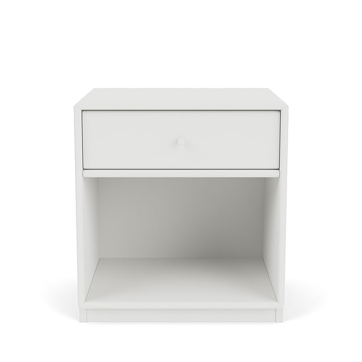 Montana Dream Nightstand avec du socle de 3 cm, blanc