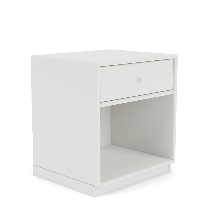 Montana Dream Nightstand avec du socle de 3 cm, blanc