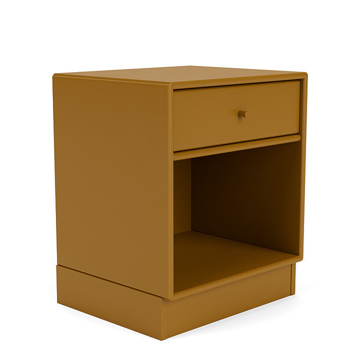 Montana Dream Nightstand með 7 cm sökkli, gulbrúnt gult