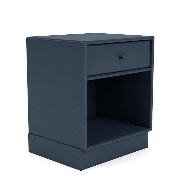 Montana Dream Nightstand avec le plinthe de 7 cm, bleu de genévrier