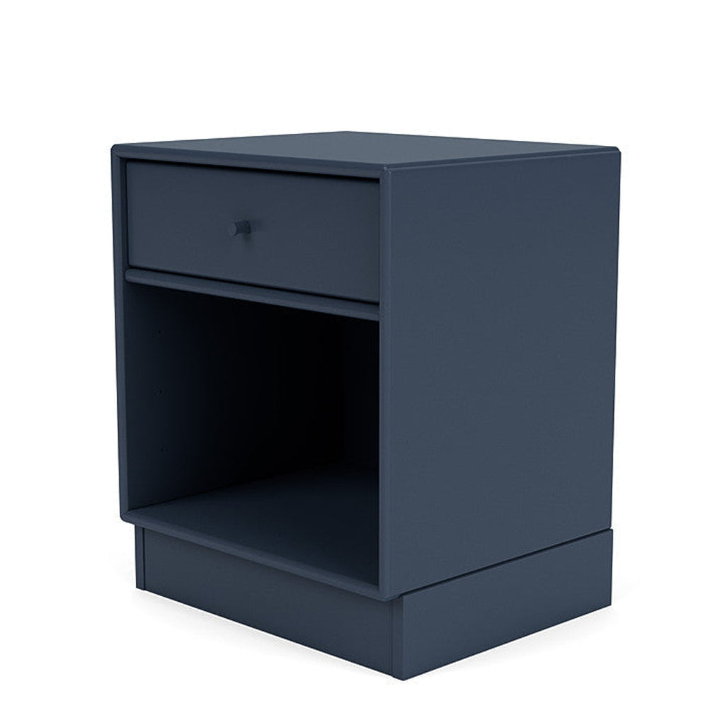 Montana Dream Nightstand avec le plinthe de 7 cm, bleu de genévrier