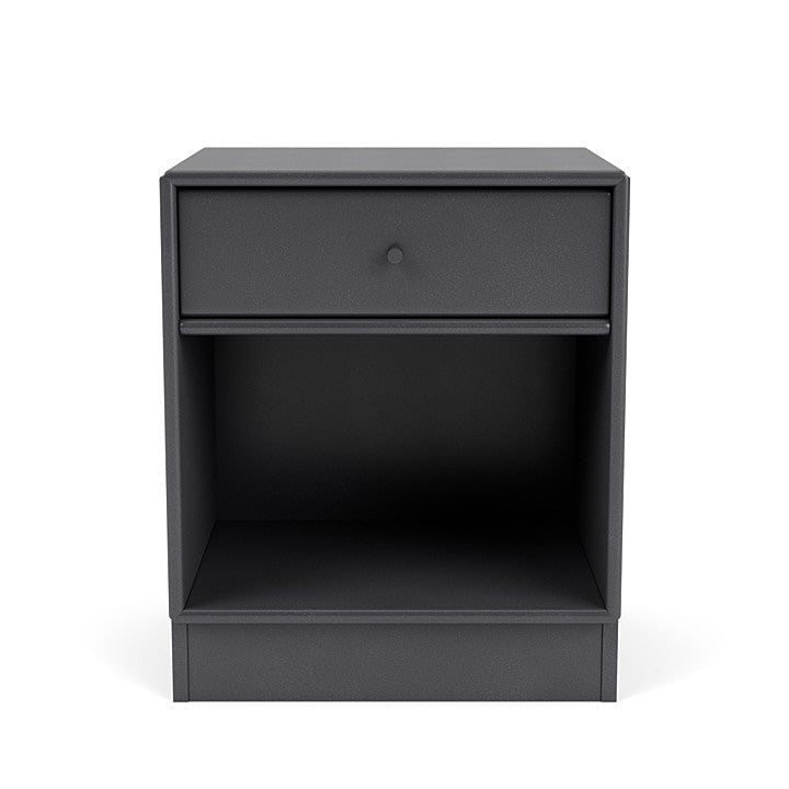 Montana Dream Nightstand með 7 cm plintu, kolsvart