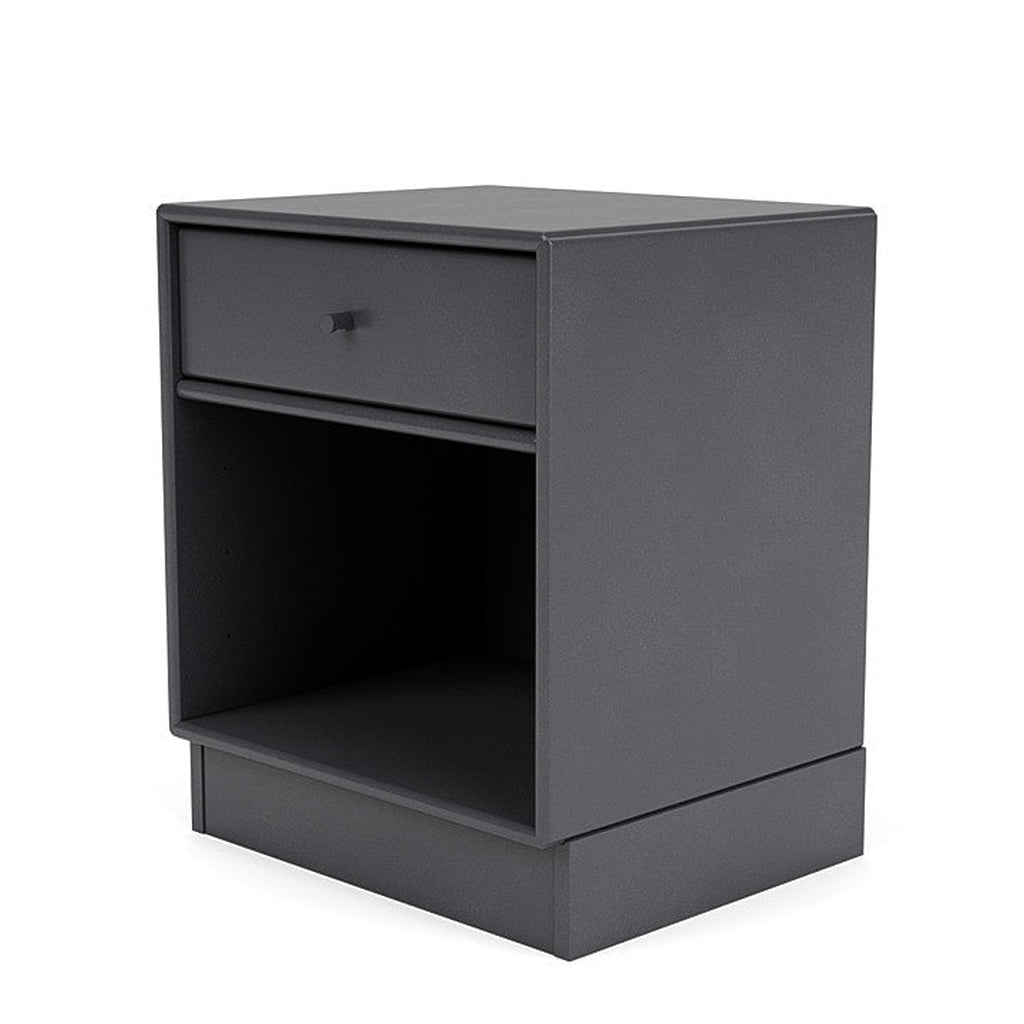 Montana Dream Nightand avec un socle de 7 cm, noir de carbone