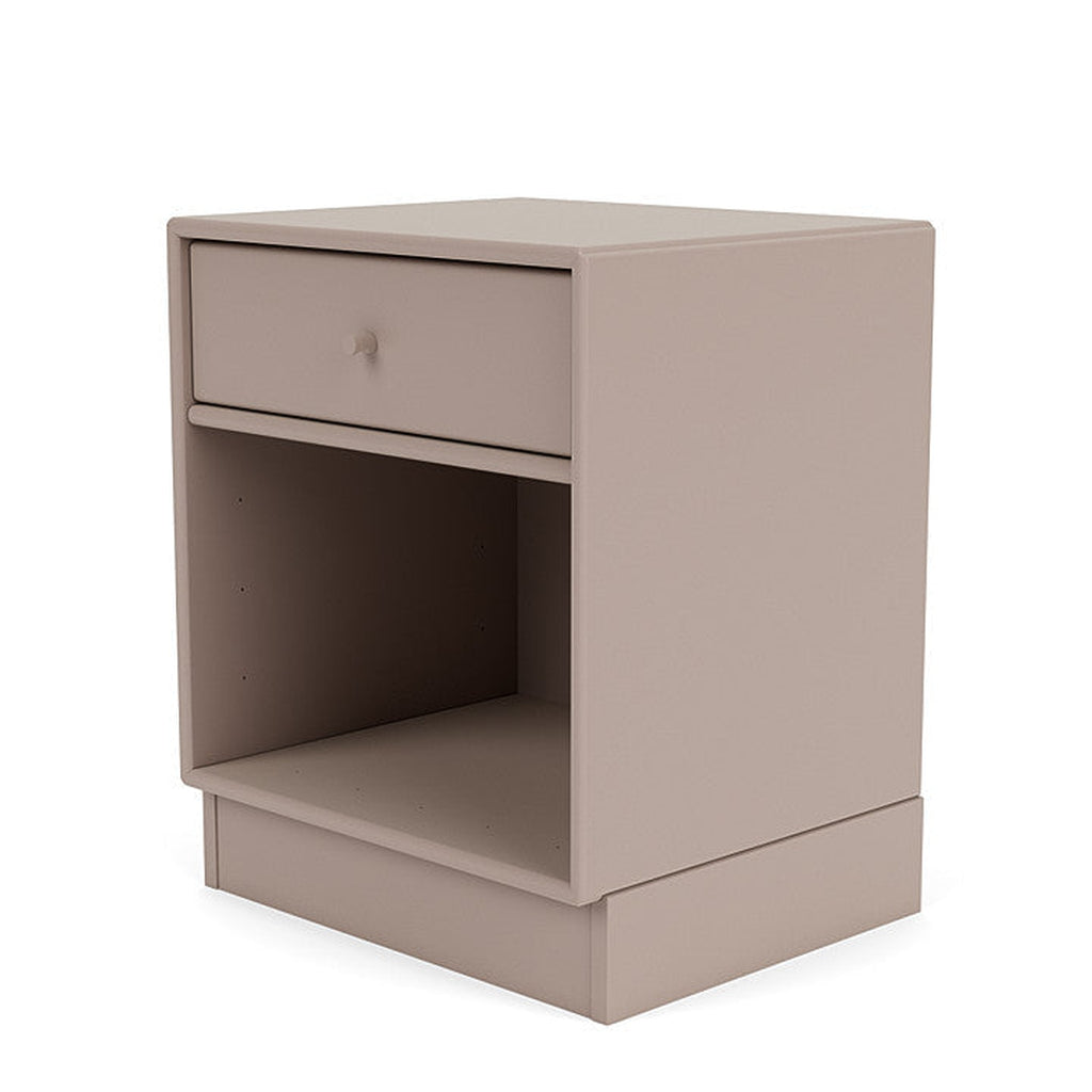 Montana Dream Nightstand með 7 cm sökkli, sveppir brúnir