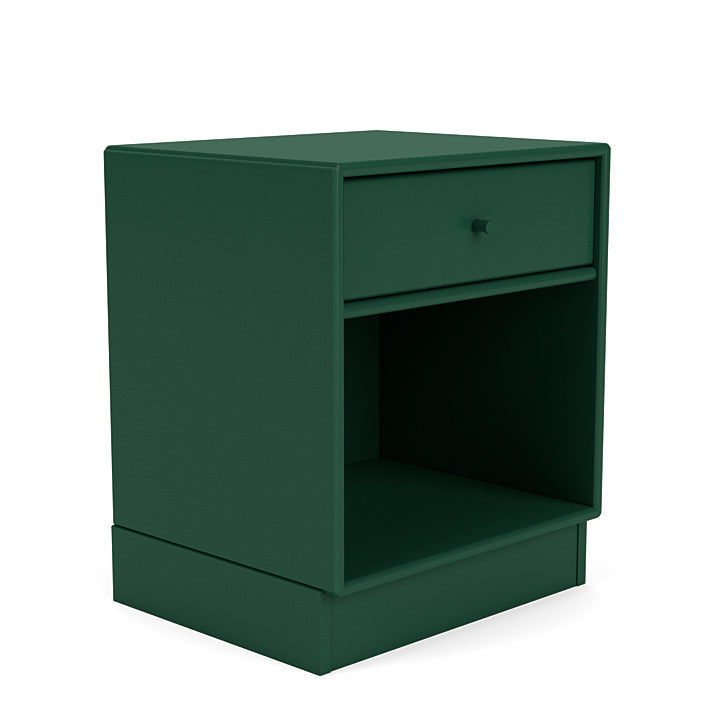 Montana Dream Nightstand með 7 cm sökkli, furugræn