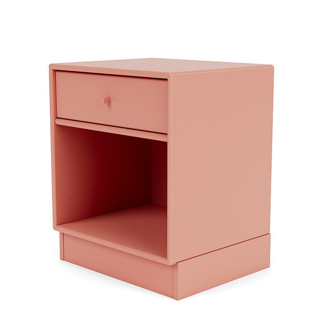 Montana Dream Nightstand avec le socle de 7 cm, Rhubarbe Red