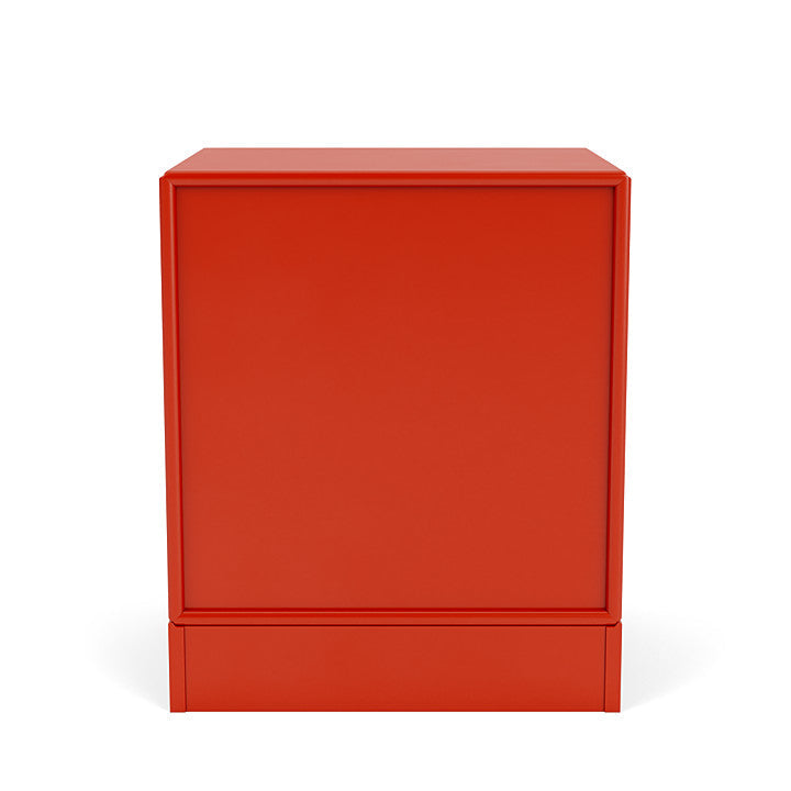 Montana Dream Nightstand avec du socle de 7 cm, Rosehip Red