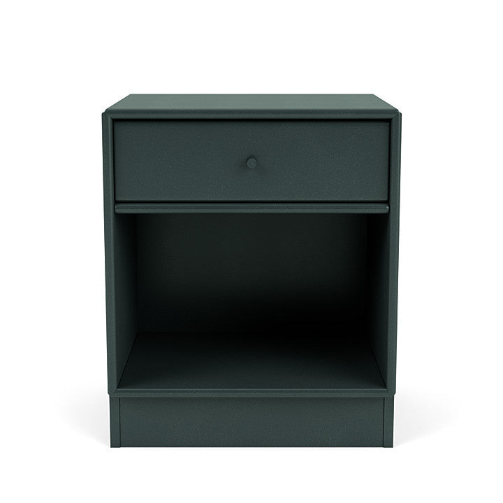 Montana Dream Nightstand avec du socle de 7 cm, Jade noire