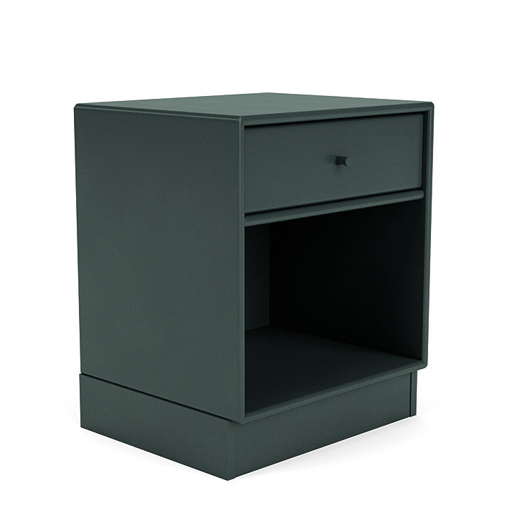 Montana Dream Nightstand avec du socle de 7 cm, Jade noire