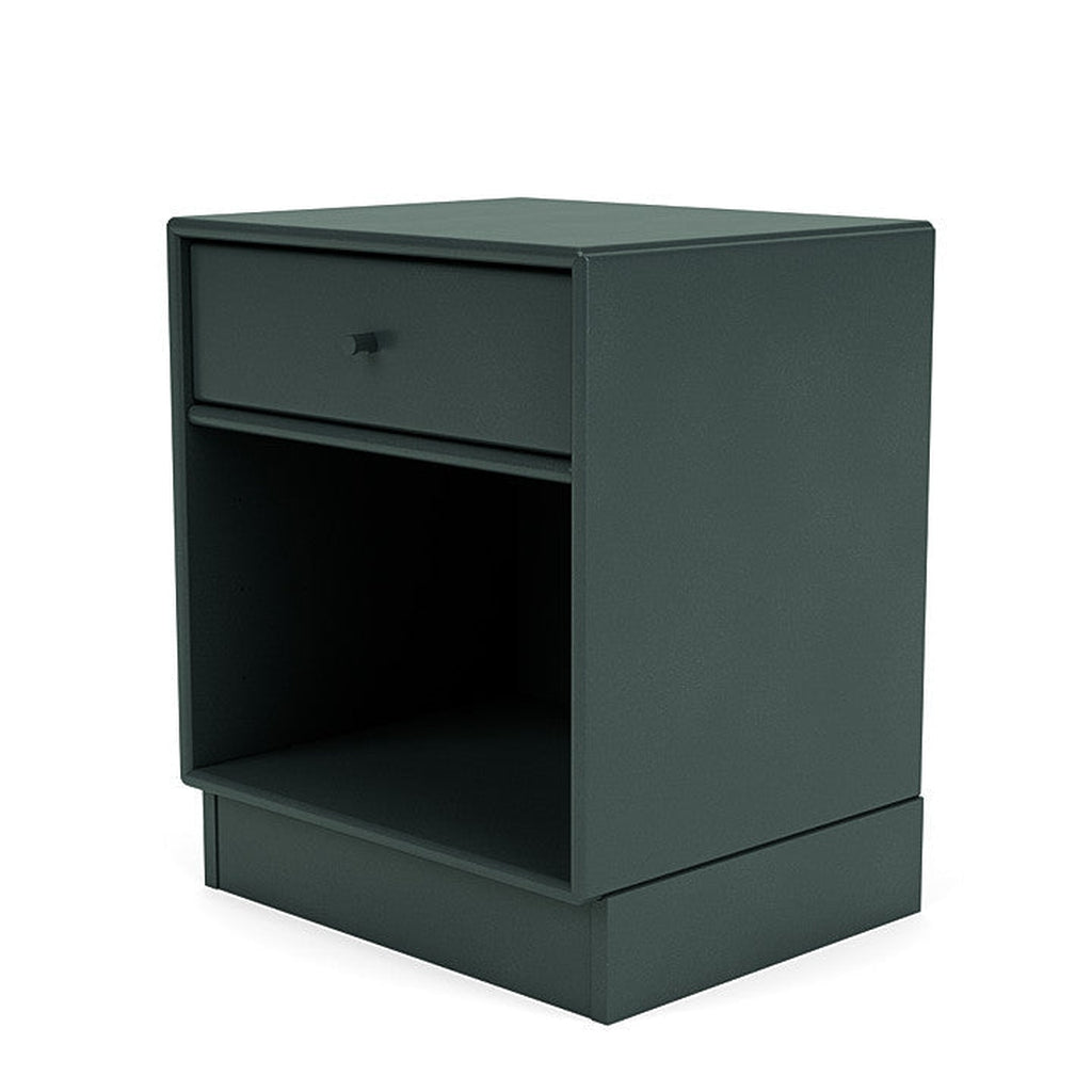 Montana Dream Nightstand avec du socle de 7 cm, Jade noire