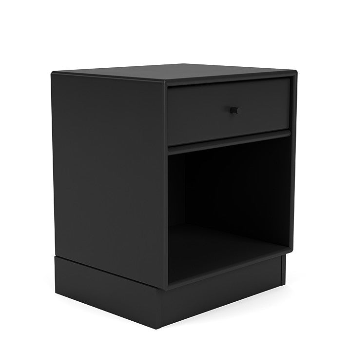 Montana Dream Nightstand avec du socle de 7 cm, noir