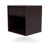 Montana Dream Nightstand With Suspension Rail Balsamic Brown