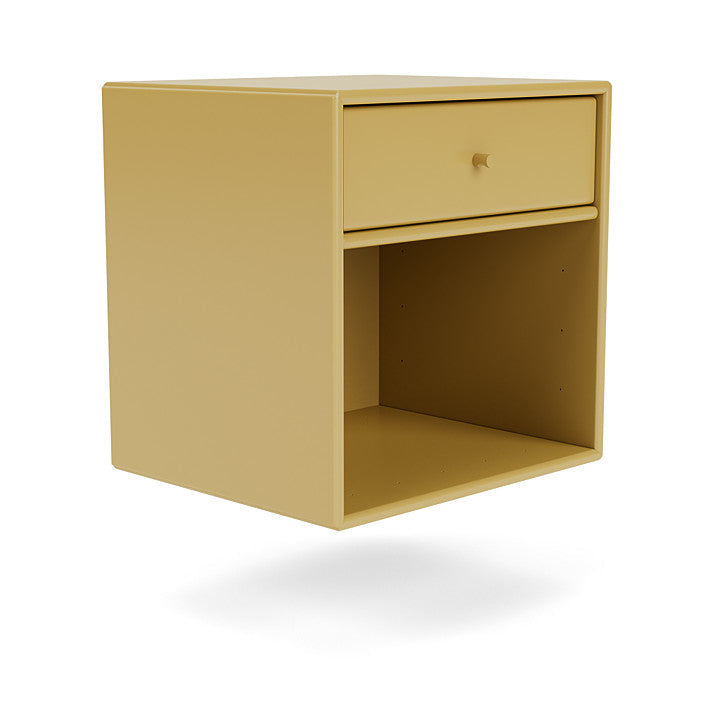 Montana Dream Nightstand avec rail de suspension, jaune cumin