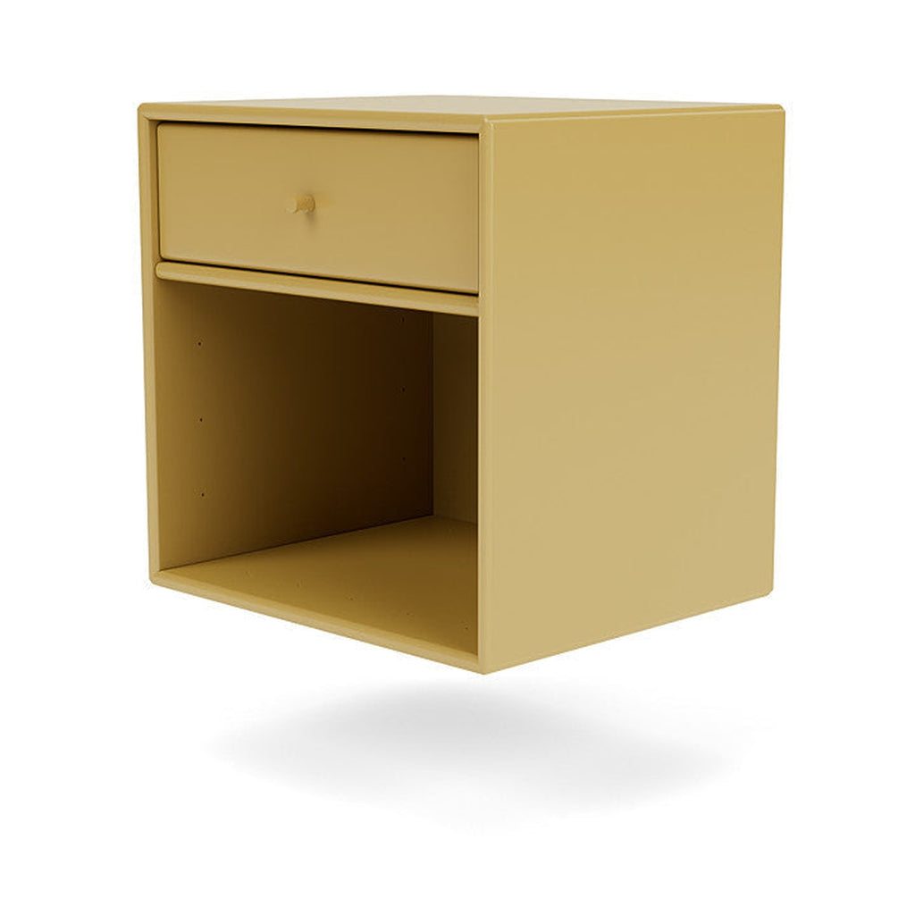 Montana Dream Nightstand avec rail de suspension, jaune cumin