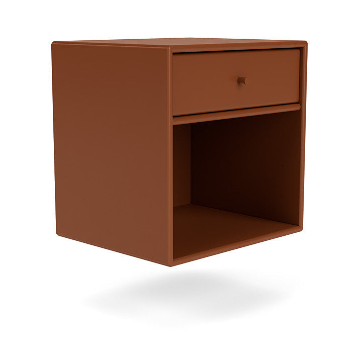 Montana Dream Nightstand med Suspension Rail, Hazelnut Brown