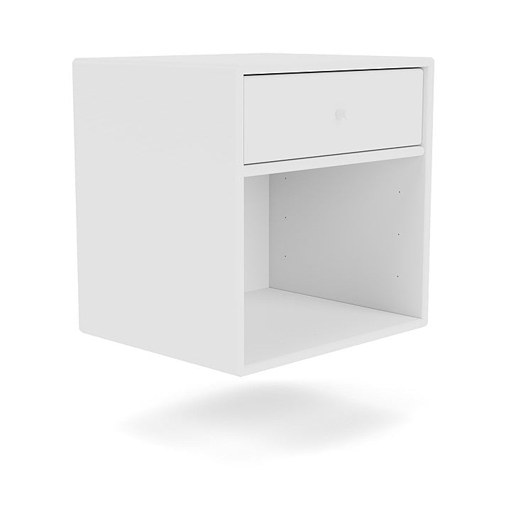 Montana Dream Nightstand avec rail de suspension, nouveau blanc