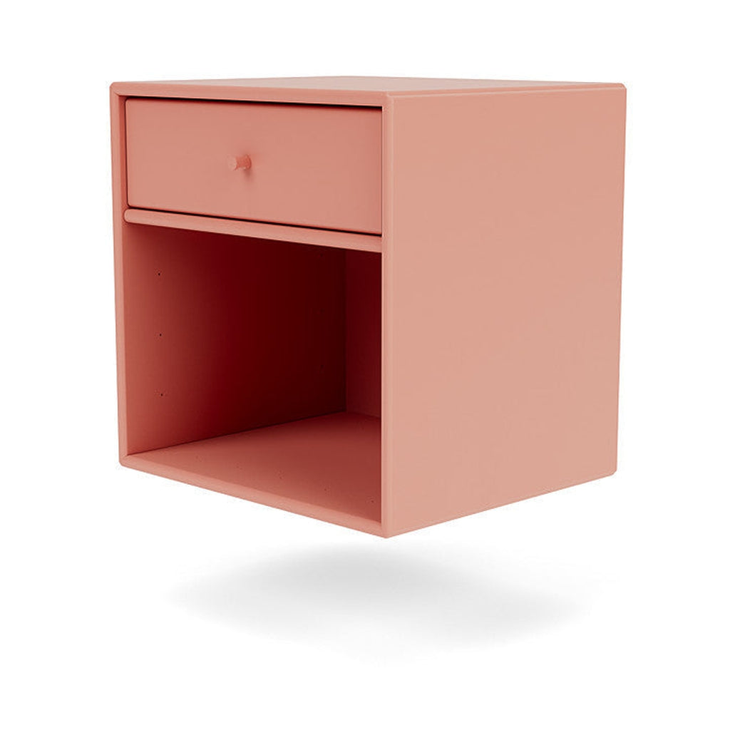 Montana Dream Nightstand avec rail de suspension, rouge rhubarbe