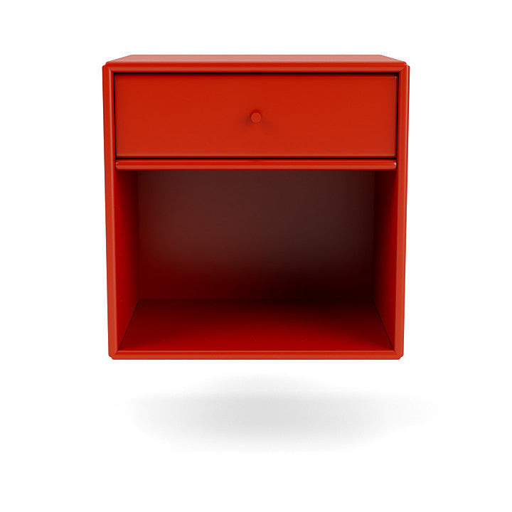 Montana Dream Nightstand með fjöðrunarbraut, Rosehip Red