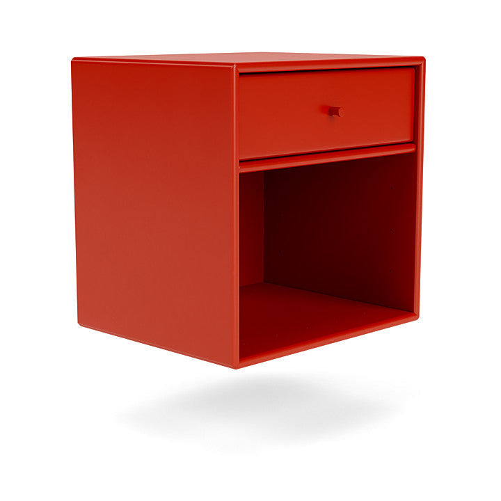 Montana Dream Nightstand avec rail de suspension, Rosehip Red