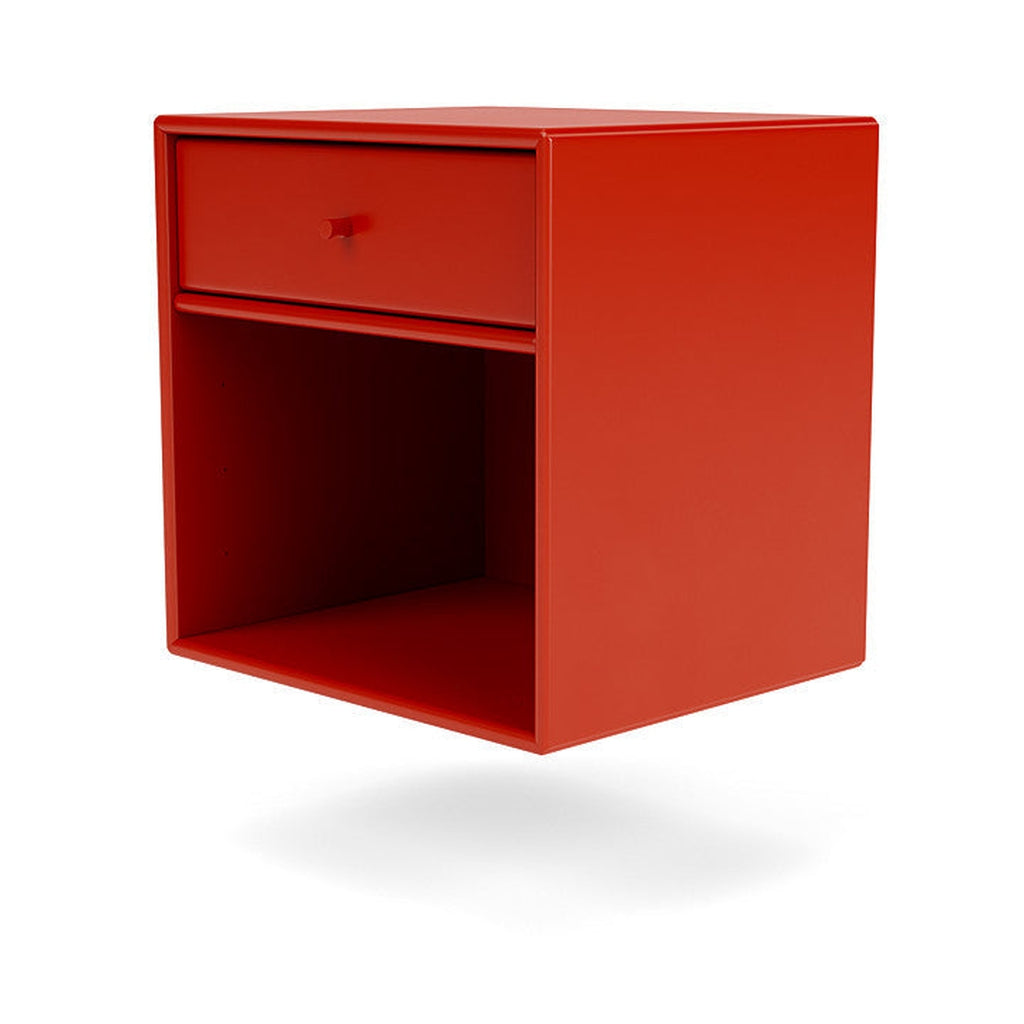 Montana Dream Nightstand avec rail de suspension, Rosehip Red