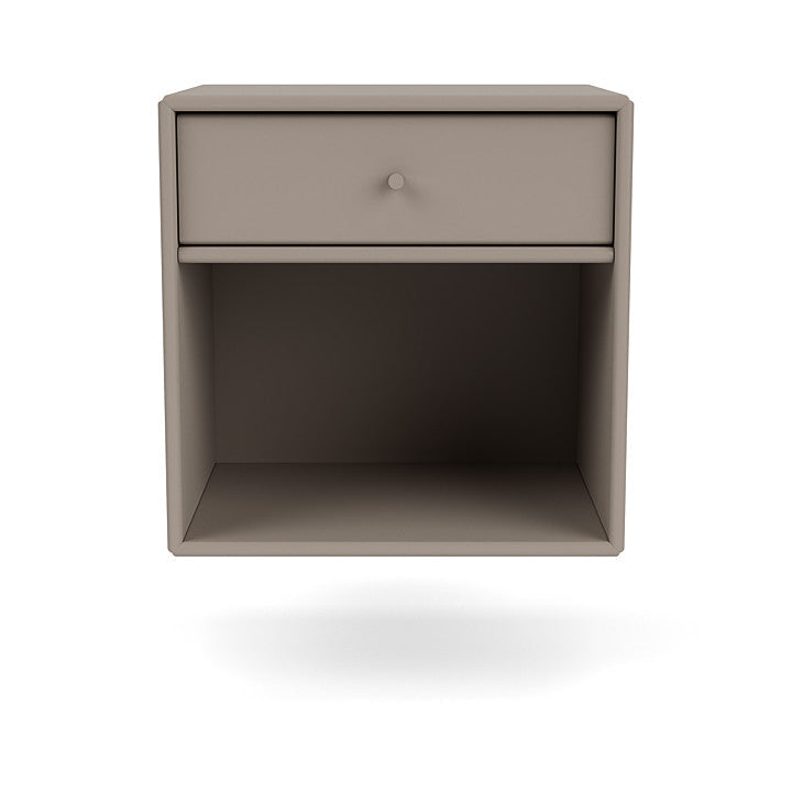 Montana Dream Nightstand avec rail de suspension, gris à truffe