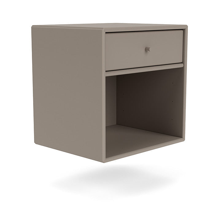 Montana Dream Nightstand avec rail de suspension, gris à truffe