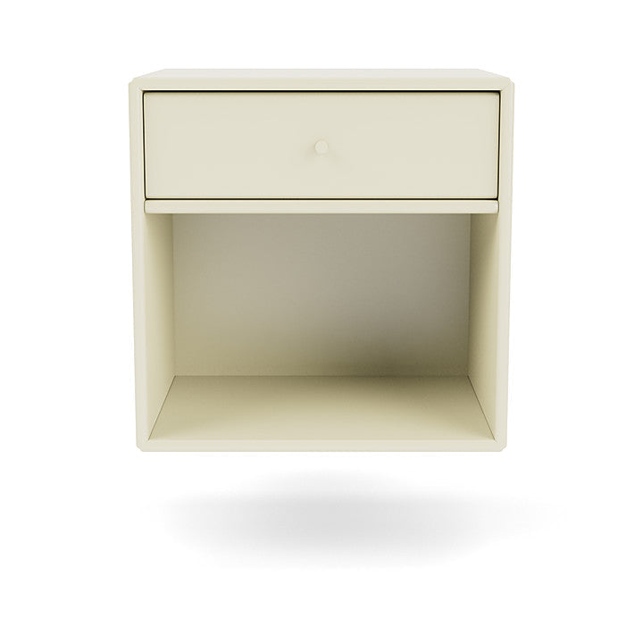 Montana Dream Nightstand avec rail de suspension, Vanille White