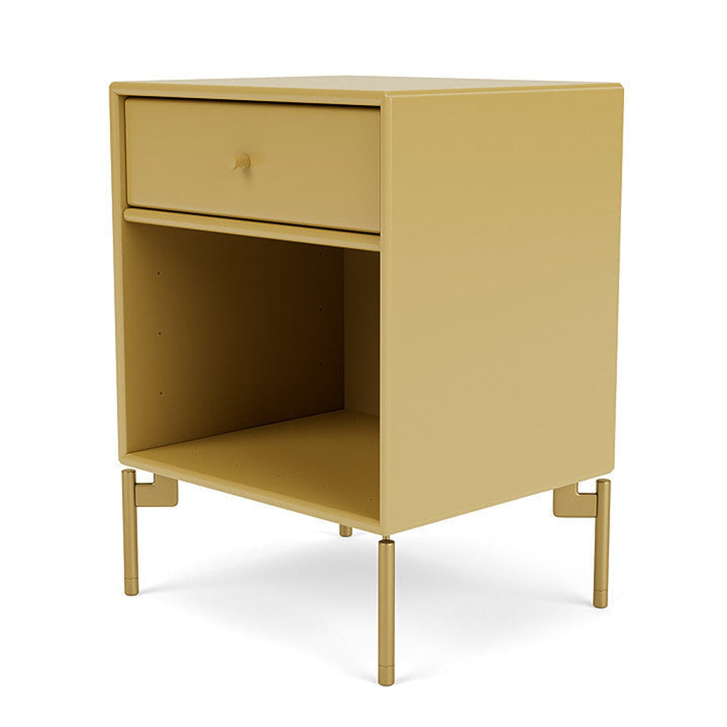 Montana Dream Nightstand With Legs, Cumin/Brass