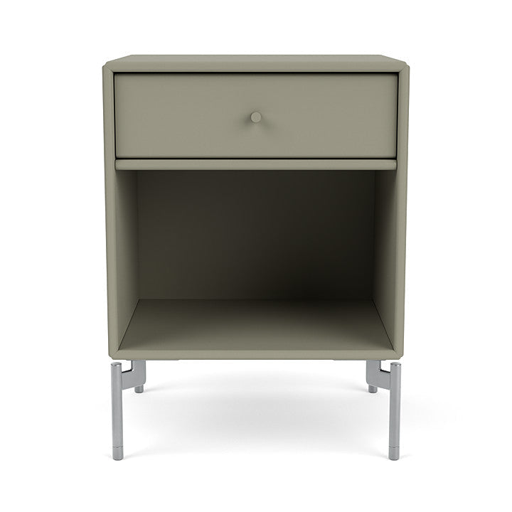 Montana Dream Nightstand med ben, fänkål/matt Chrome