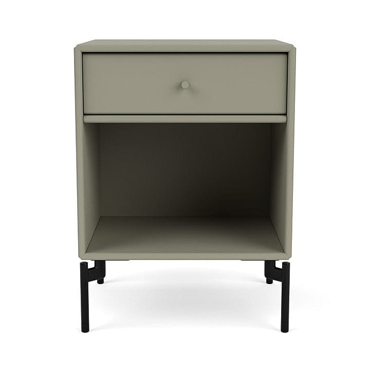 Montana Dream Nightstand avec les jambes, fenouil / noir