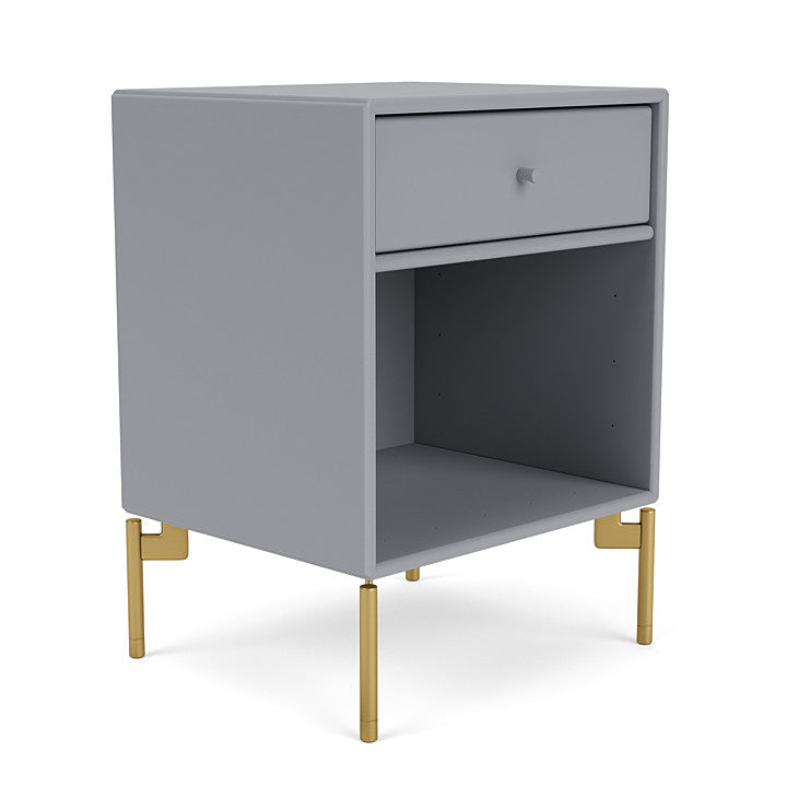 Montana Dream Nightstand avec les jambes, graphique / laiton