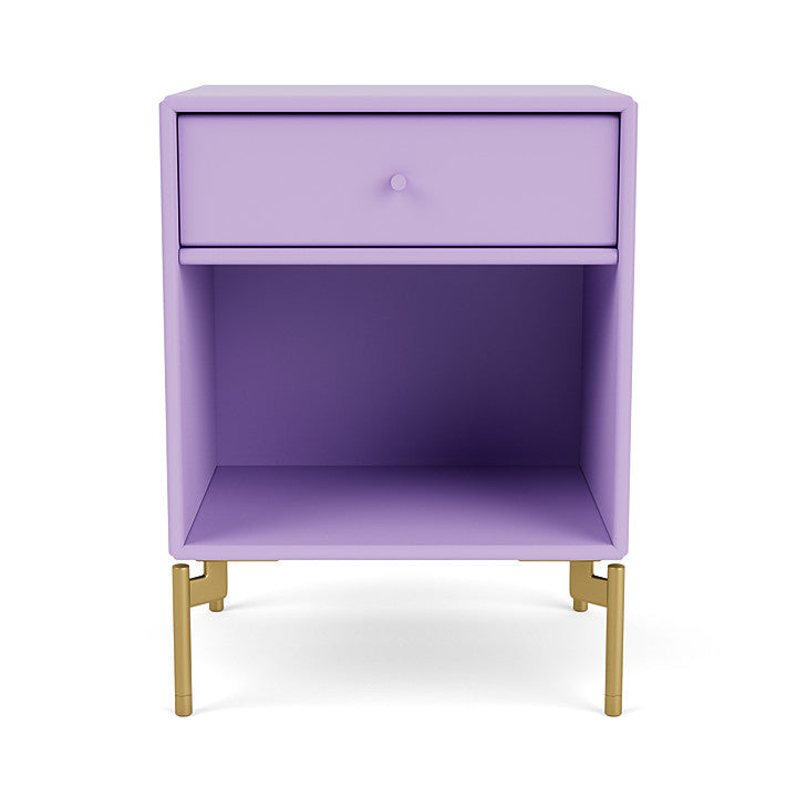 Montana Dream Nightstand avec les jambes, Iris / Brass