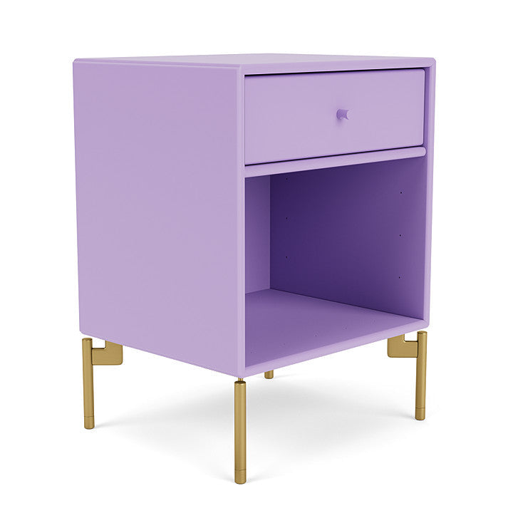 Montana Dream Nightstand avec les jambes, Iris / Brass