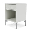 Montana Dream Nightstand With Legs, Nordic/Matt Chrome