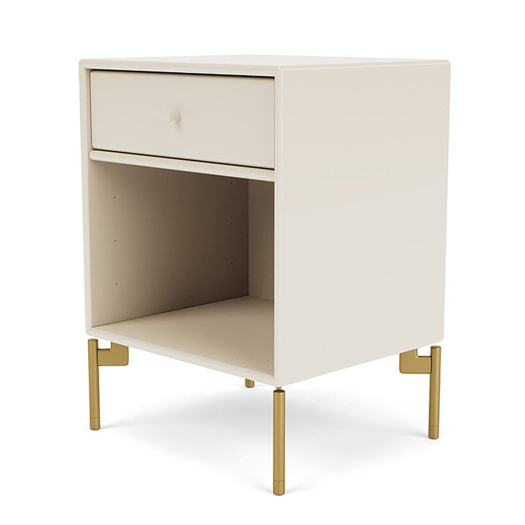 Montana Dream Nightstand med ben, havre/mässing