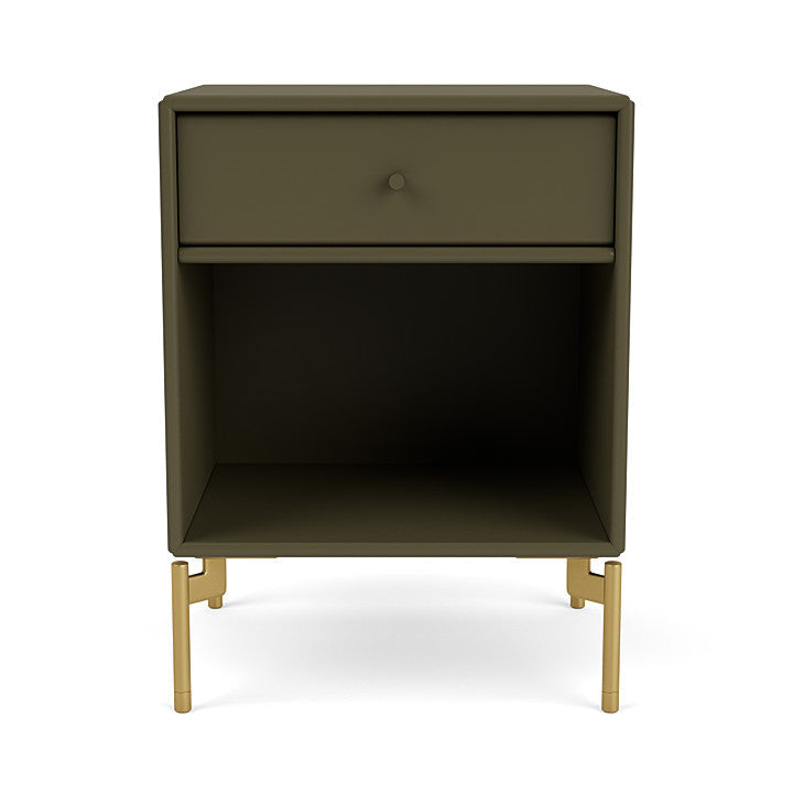 Montana Dream Nightstand með fótum, oregano/eir