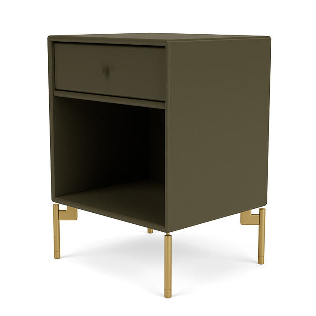 Montana Dream Nightstand med ben, oregano/mässing