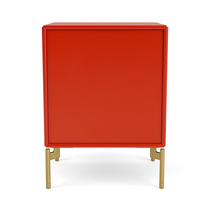 Montana Dream Nightstand avec les jambes, Rosehip / Brass