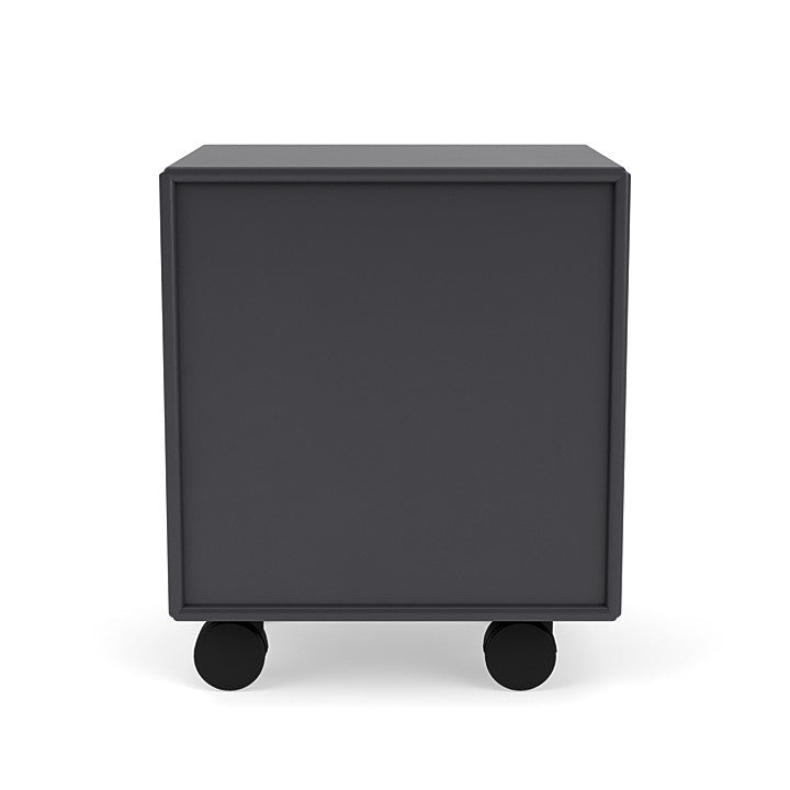 Montana Dream Nightstand With Castors, Anthracite