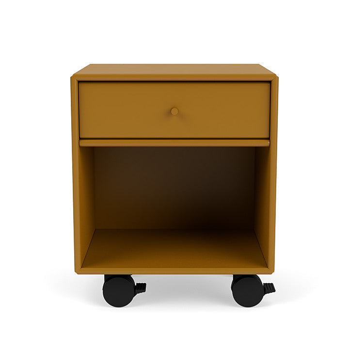 Montana Dream Nightstand med hjul, Amber Yellow