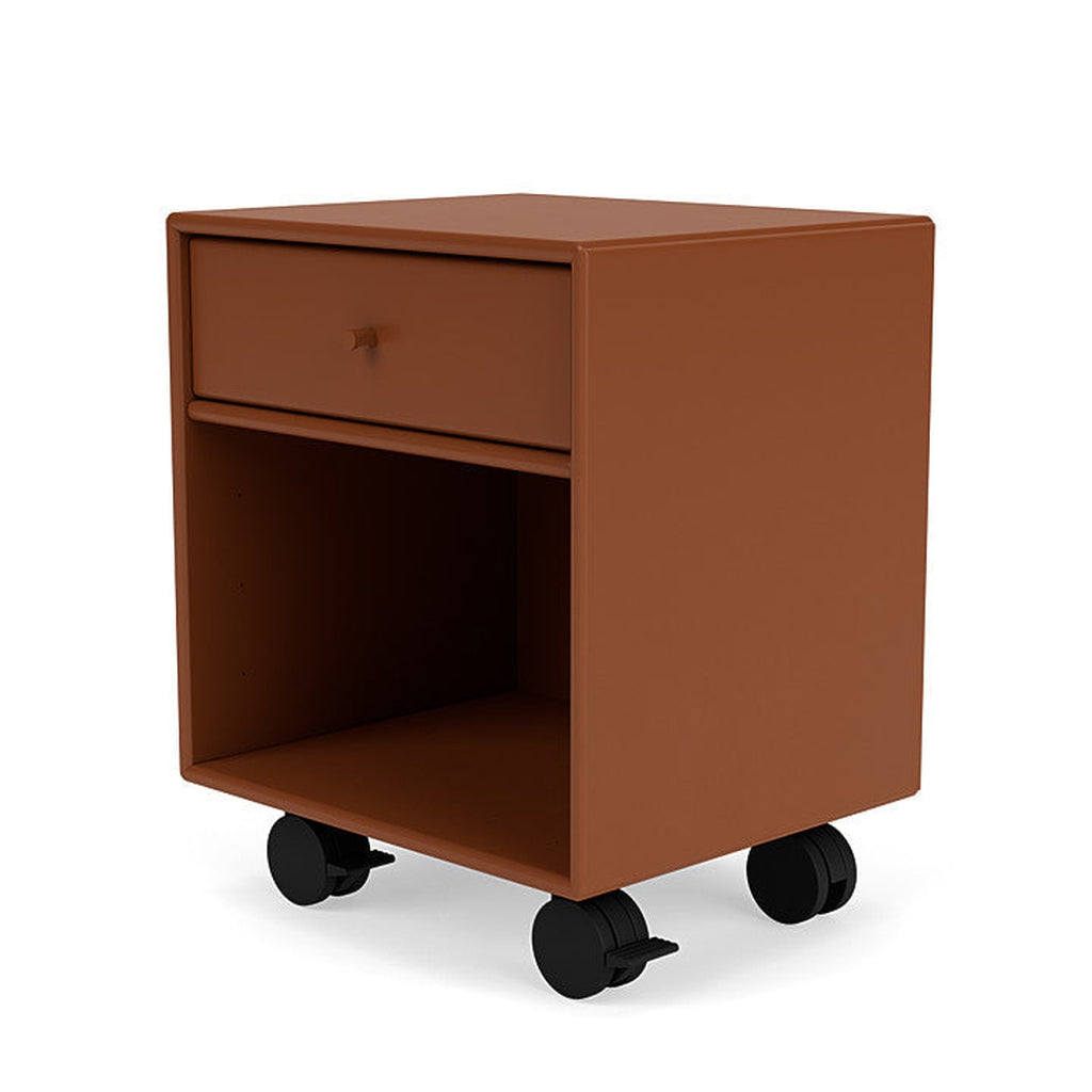 Montana Dream Nightstand med hjul, hasselnötbrunt