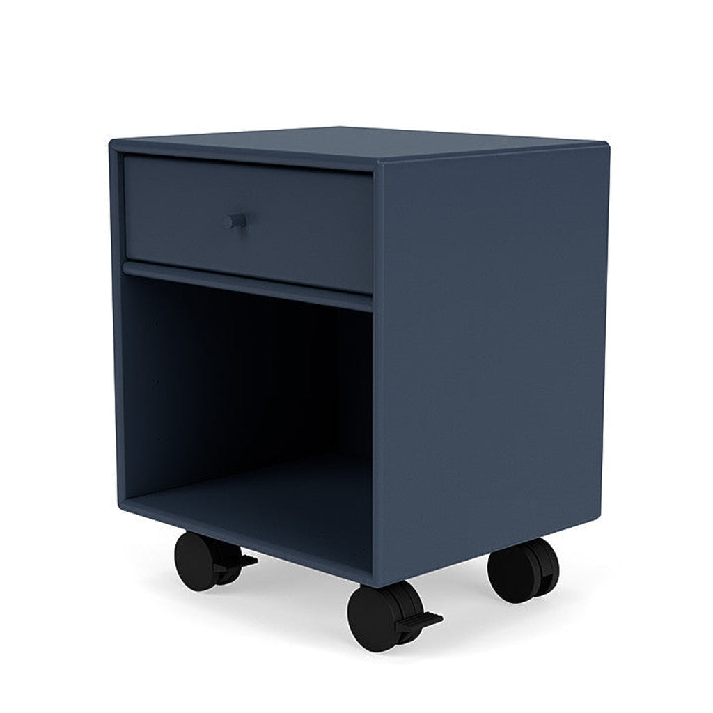 Montana Dream Nightstand avec bouts, bleu de genévrier