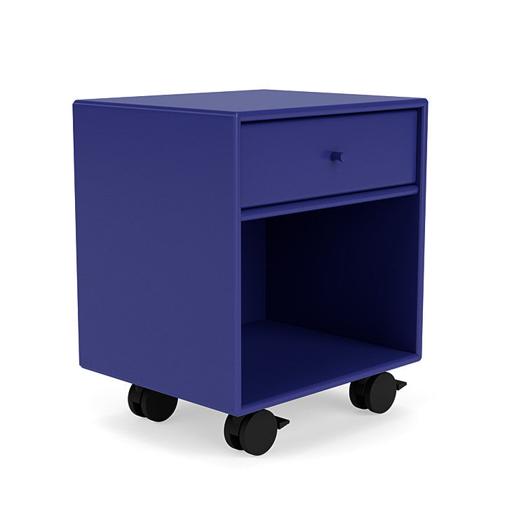 Montana Dream Nightstand with Castors, Monarch Blue